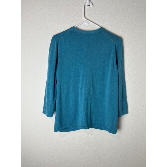 Coldwater Creek Cardigan Sweater Womens Large Silk Blend Button Up Top​ - Picture 5 of 7